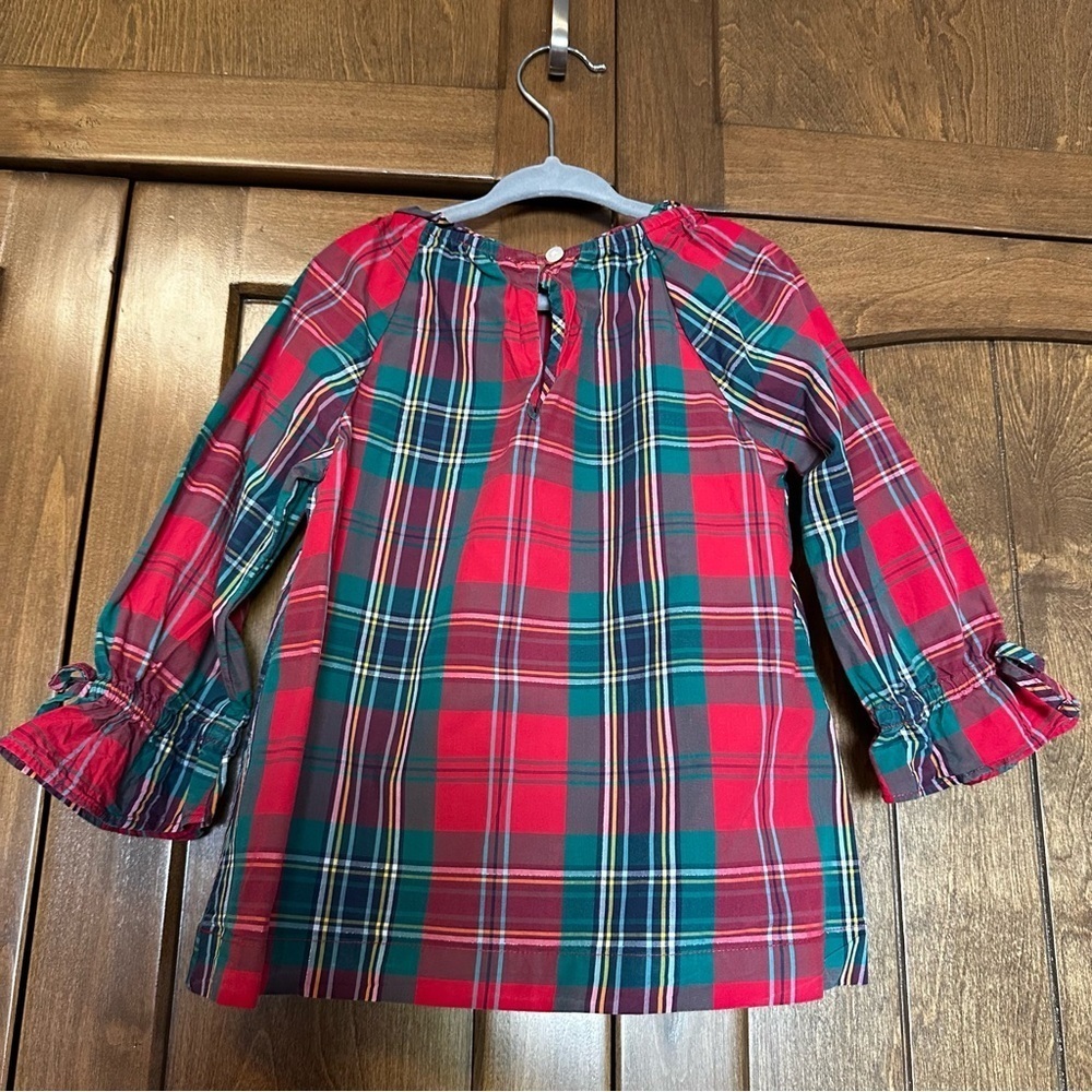🌟3/$20🌟 CrewCuts Christmas Plaid Top - Picture 2 of 6